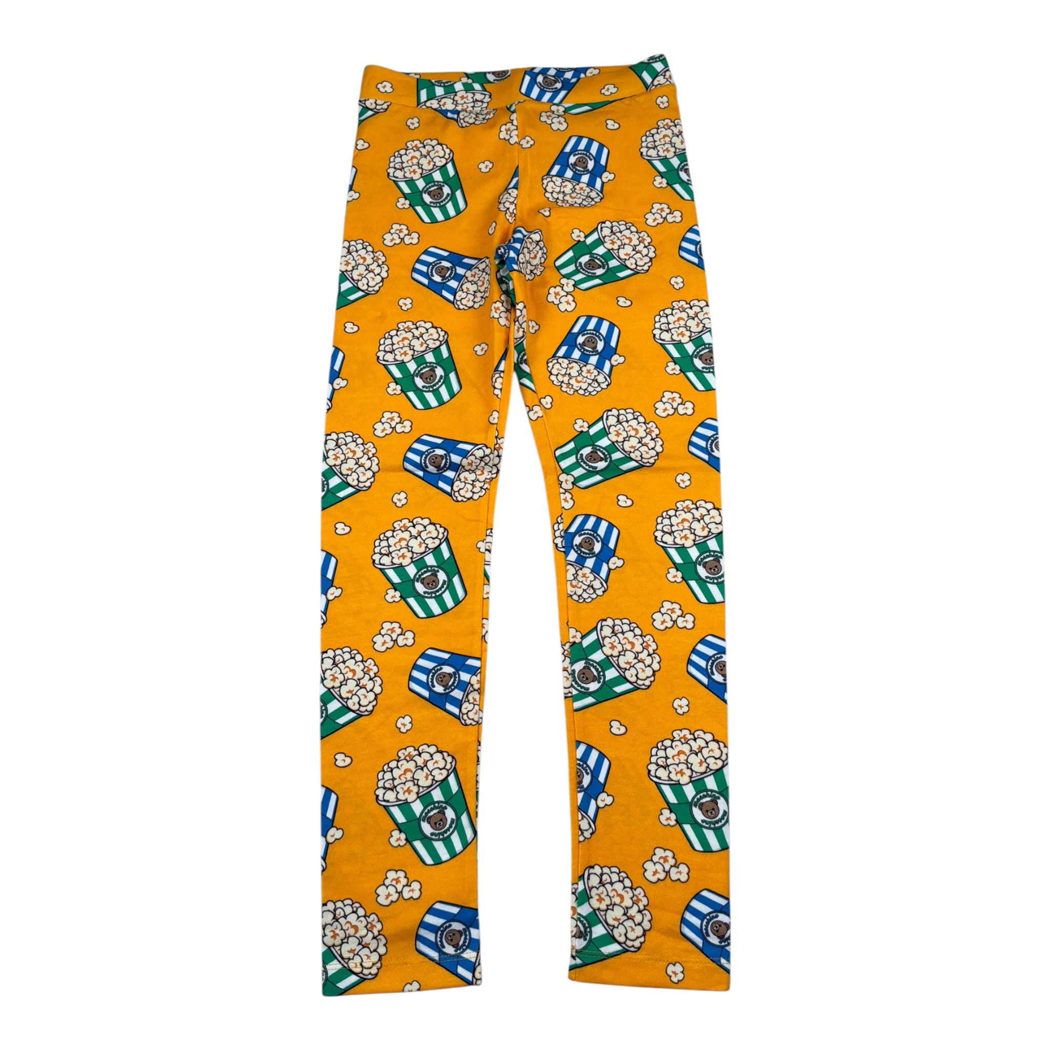 Moschino Leggins tinta unita con Stampa Ocra per Bambina HIP04X OCRA MOSCHINO 