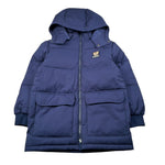 Moschino Giubbino tinta unita con Cappuccio Blu per Bambino HMS05U BLU MOSCHINO 