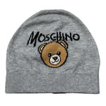 Moschino Cappello tinta unita con Logo Grigio per Bambino HMX02O GRIGIO MOSCHINO 