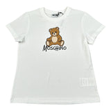 Moschino T-Shirt tinta unita con Stampa Bianco per Bambino HNM05V BIANCO MOSCHINO 