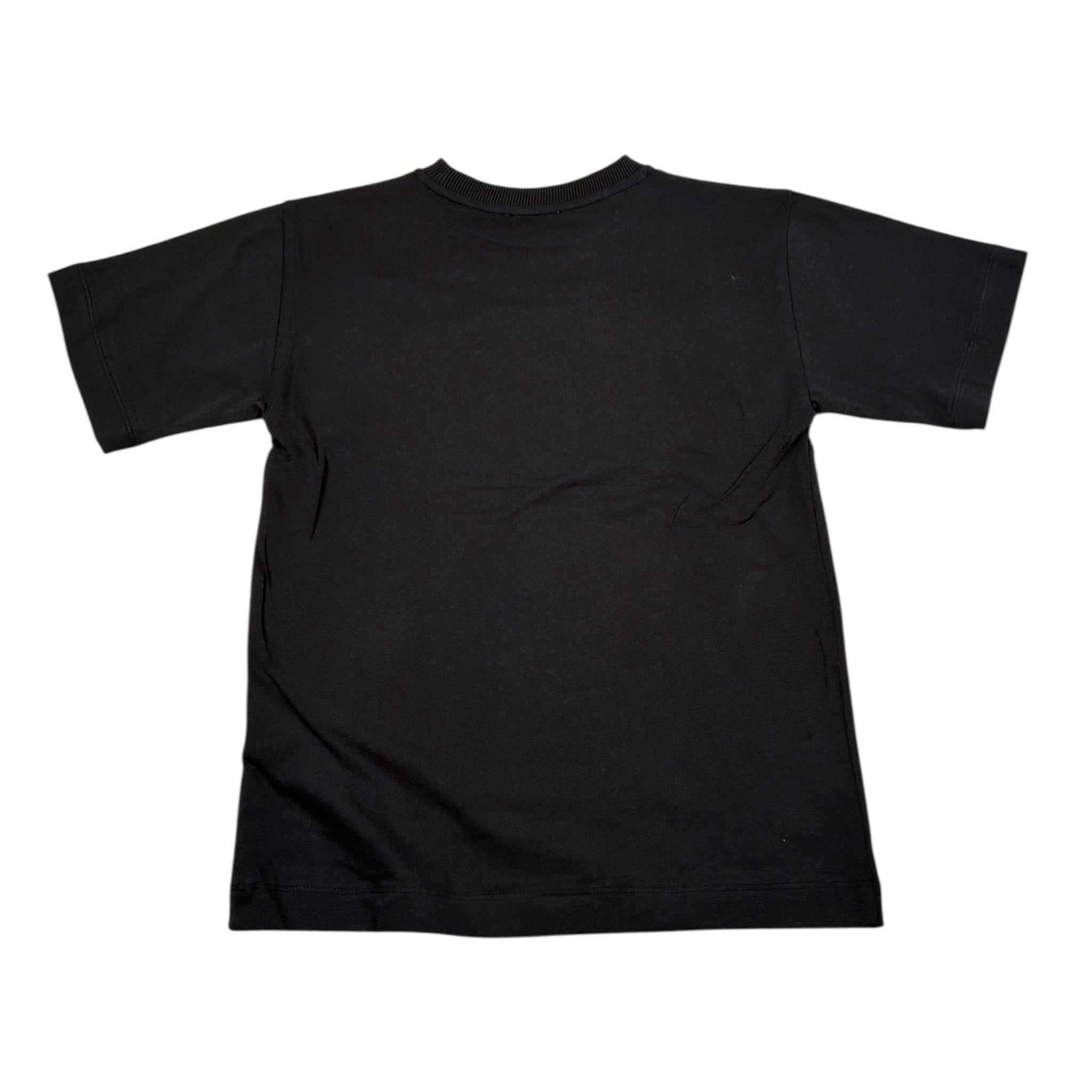 Moschino T-Shirt tinta unita con Stampa Nero per Bambino HNM05W NERO MOSCHINO 