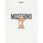 Moschino Felpa Chiusa Girocollo tinta unita con Logo Panna per Neonato HPF08VN PANNA MOSCHINO 