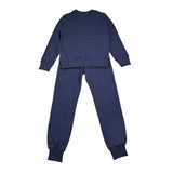 Moschino Completo 2 Pezzi Felpa-Pantalone tinta unita Blu per Bambino HQK03E BLU MOSCHINO 