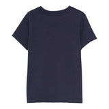 Moschino T-Shirt Girocollo tinta unita con Logo Blu per Bambino HRM058X BLU MOSCHINO 