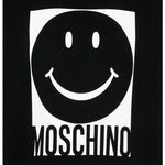 Moschino Felpa Girocollo tinta unita con Stampa Nero per Bambino HSF08V NERO MOSCHINO 
