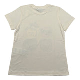 Moschino T-Shirt tinta unita con Stampa Panna per Bambino HSM058 PANNA MOSCHINO 
