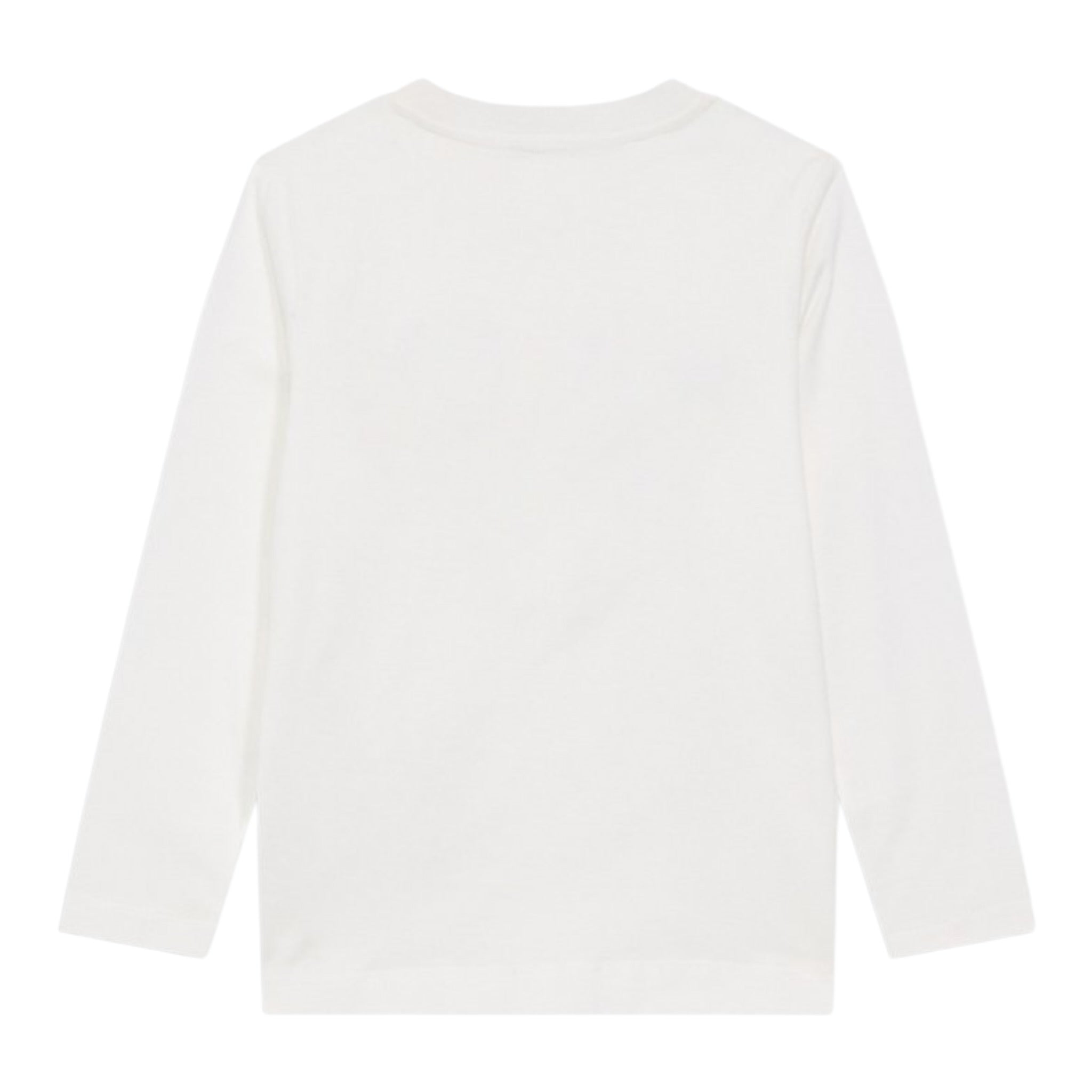 Moschino Shirt Girocollo tinta unita con Logo Bianco per Bambino HTO00J BIANCO MOSCHINO 