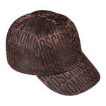 Moschino Berretto tinta unita con Loghi Marrone per Bambino HTX01N MARRONE MOSCHINO 