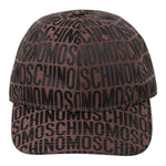 Moschino Berretto tinta unita con Loghi Marrone per Bambino HTX01NX MARRONE MOSCHINO 