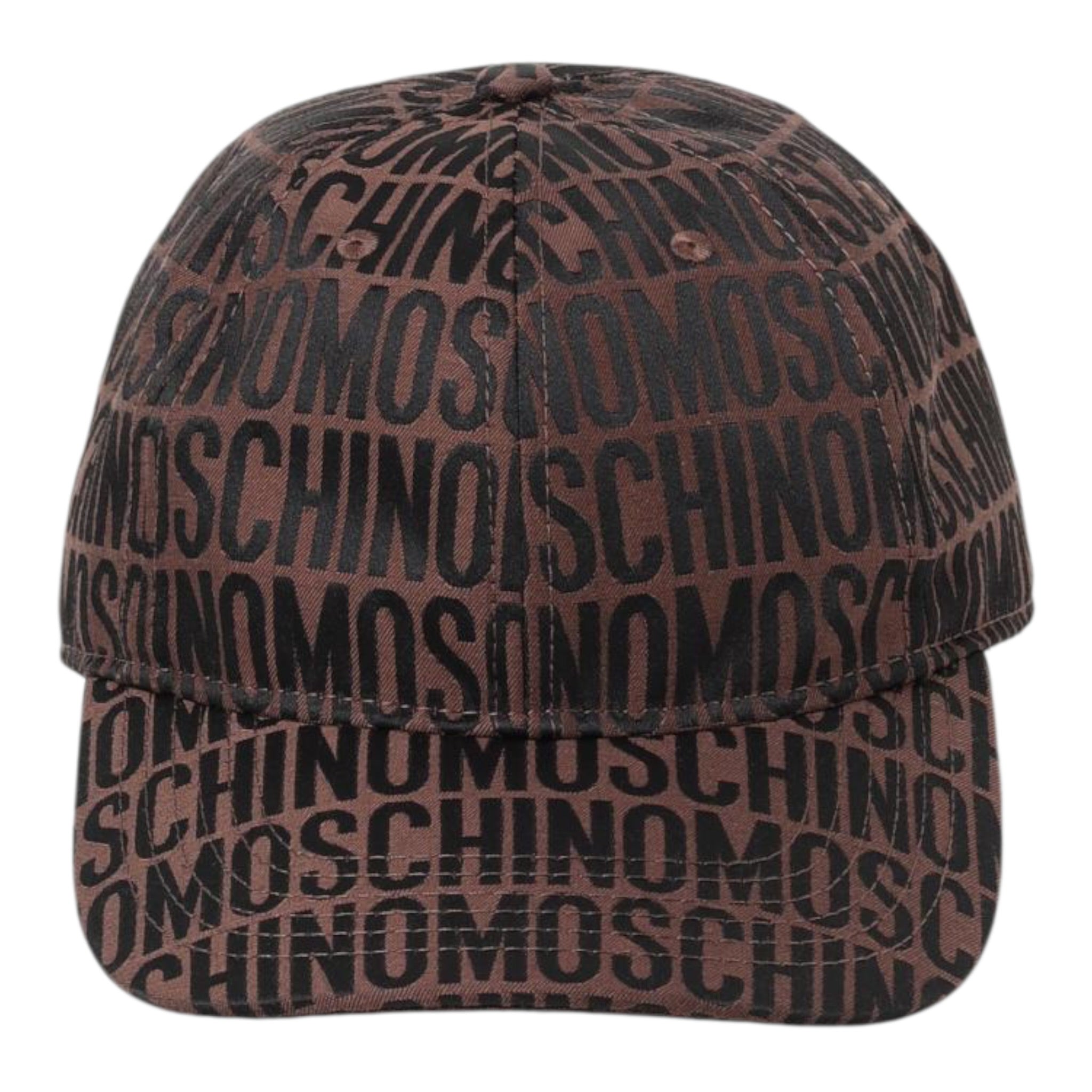 Moschino Berretto tinta unita con Loghi Marrone per Bambino HTX01NX MARRONE MOSCHINO 