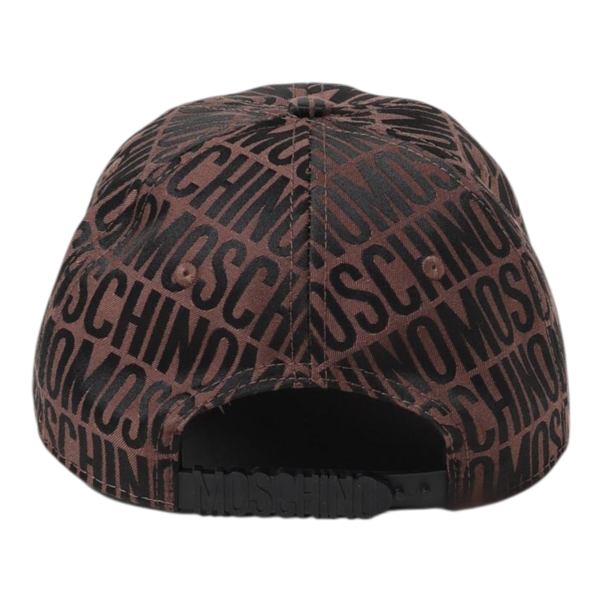 Moschino Berretto tinta unita con Loghi Marrone per Bambino HTX01NX MARRONE MOSCHINO 