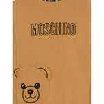 Moschino Felpa Chiusa Girocollo tinta unita Cammello per Bambino HUF095X CAMMELLO MOSCHINO 