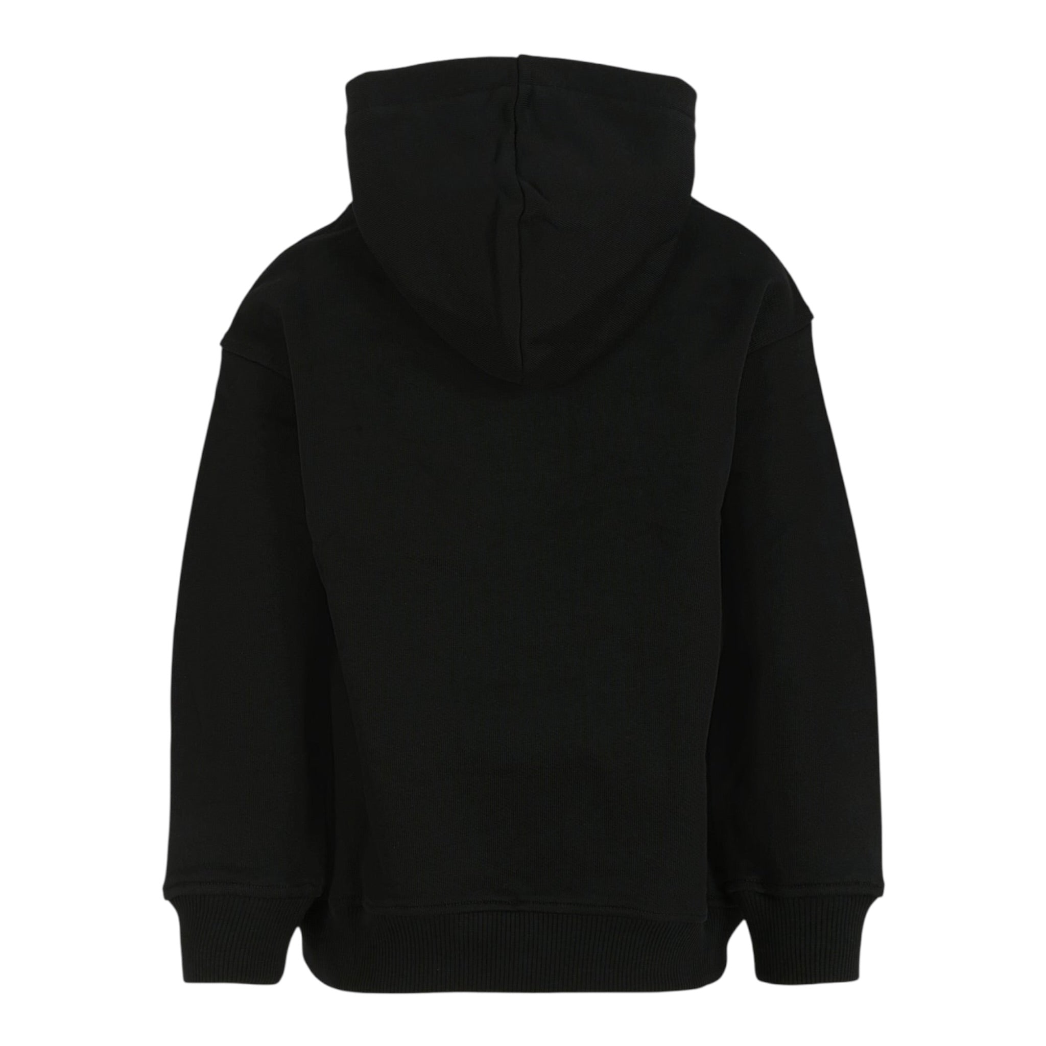 Moschino Felpa Chiusa con Cappuccio tinta unita Nero per Bambino HUF098X NERO MOSCHINO 