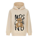 Moschino Felpa Chiusa con Cappuccio tinta unita Beige per Bambino HUF098XX BEIGE MOSCHINO 