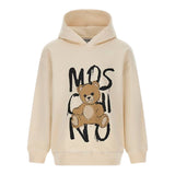 Moschino Felpa Chiusa con Cappuccio tinta unita Beige per Bambino HUF098XX BEIGE MOSCHINO 