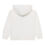 Moschino Felpa Chiusa con Cappuccio tinta unita con Logo Panna per Bambino HUF09F PANNA MOSCHINO 