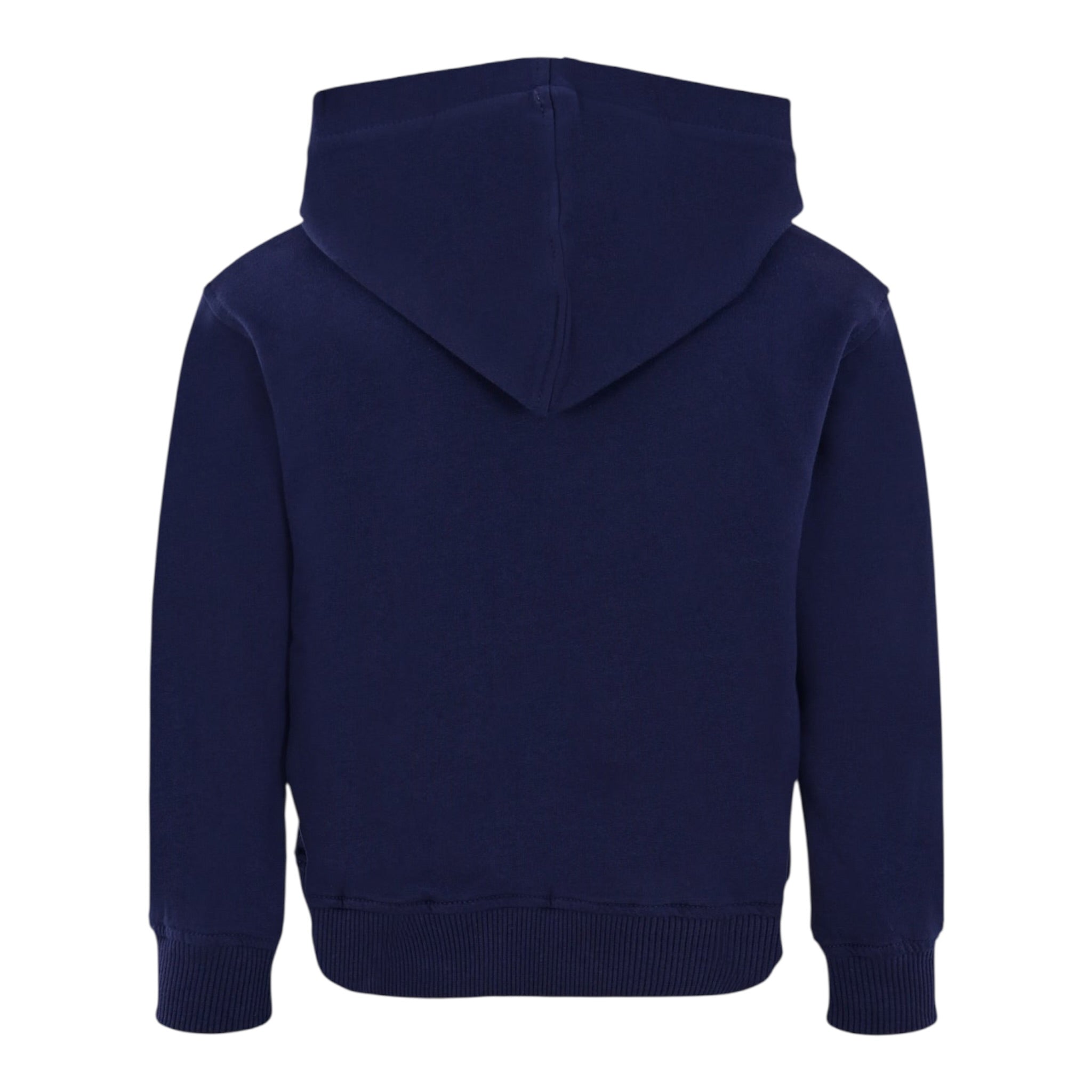 Moschino Felpa Chiusa con Cappuccio tinta unita con Logo Blu per Bambino HUF09FX BLU MOSCHINO 