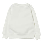 Moschino Felpa Chiusa Girocollo tinta unita con Logo Panna per Bambino HUF09H PANNA MOSCHINO 