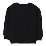 Moschino Felpa Chiusa Girocollo tinta unita con Stampa Nero per Bambino HUF09J NERO MOSCHINO 