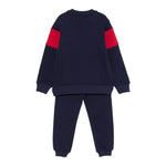 Moschino Completo 2 Pezzi Felpa-Pantalone tinta unita Blu per Bambino HUK03Z BLU MOSCHINO 