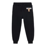 Moschino Completo 2 Pezzi Felpa-Pantalone tinta unita Nero per Bambino HUK04A NERO MOSCHINO 