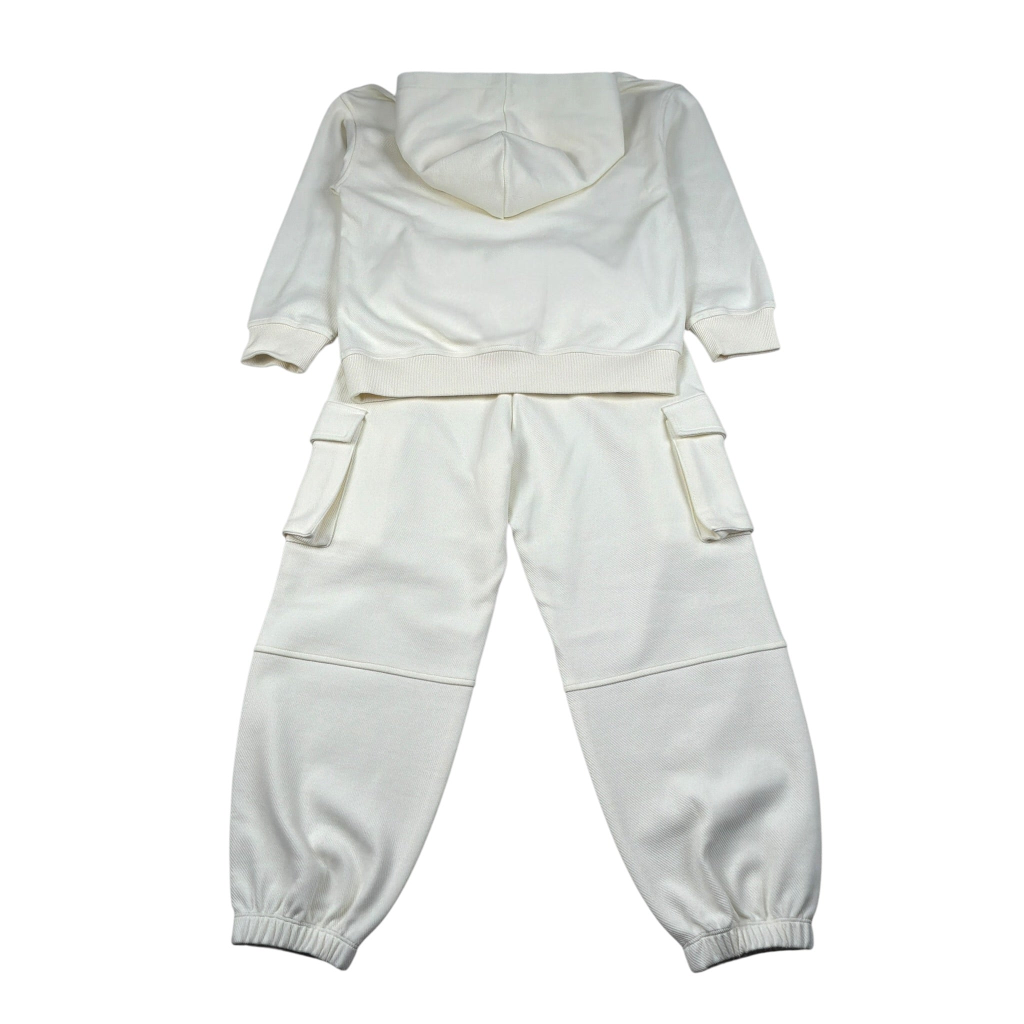 Moschino Completo 2 Pezzi Felpa-Pantalone tinta unita Panna per Bambino HUK04Q PANNA MOSCHINO 
