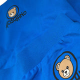 Moschino Completo 2Pz Pantalone-Felpa tinta unita con Stampa Cobalto per Bambino HUK04R COBALTO MOSCHINO 