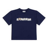 Moschino T-Shirt Girocollo tinta unita Blu per Bambino HUM05F BLU MOSCHINO 