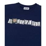 Moschino T-Shirt Girocollo tinta unita Blu per Bambino HUM05F BLU MOSCHINO 