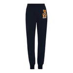 Moschino Pantalone Tuta Tnta Unita con Logo Nero per Bambino HUP08F NERO MOSCHINO 