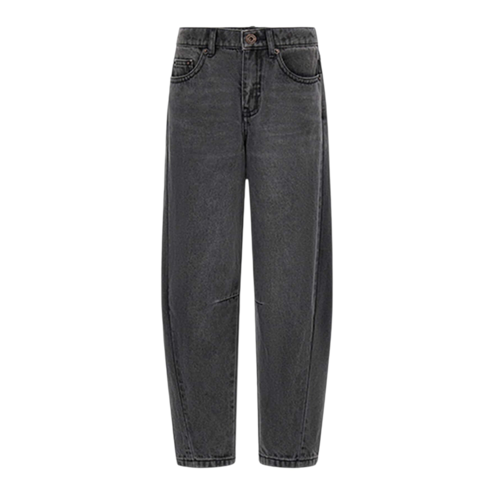 Moschino Jeans tinta unita con Elastico In Vita Nero per Bambino HUP08I NERO MOSCHINO 