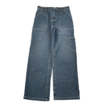 Moschino Jeans tinta unita con Girovita Regolabile Blu per Bambina HUP096 BLU MOSCHINO 