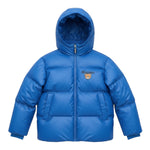 Moschino Giubbino tinta unita con Cappuccio Cobalto per Bambino HUS05PP COBALTO MOSCHINO 