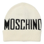 Moschino Cappello tinta unita con Logo Panna per Bambino HUX02P PANNA MOSCHINO 