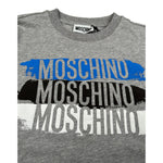 Moschino Shirt Girocollo Tintau Nita con Logo Grigio per Bambino HVO00J GRIGIO MOSCHINO 