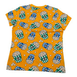 Moschino T-Shirt tinta unita con Stampa Ocra per Bambino HWM03T OCRA MOSCHINO 