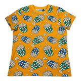Moschino T-Shirt tinta unita con Stampa Ocra per Bambino HWM03T OCRA MOSCHINO 