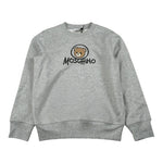 Moschino Felpa tinta unita con Stampa Grigio per Bambino HXF08V GRIGIO MOSCHINO 