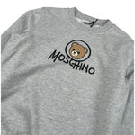 Moschino Felpa tinta unita con Stampa Grigio per Bambino HXF08V GRIGIO MOSCHINO 