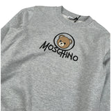 Moschino Felpa tinta unita con Stampa Grigio per Bambino HXF08V GRIGIO MOSCHINO 