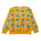 Moschino Felpa Chiusa Girocollo tinta unita Senape per Bambino HYF08V SENAPE MOSCHINO 