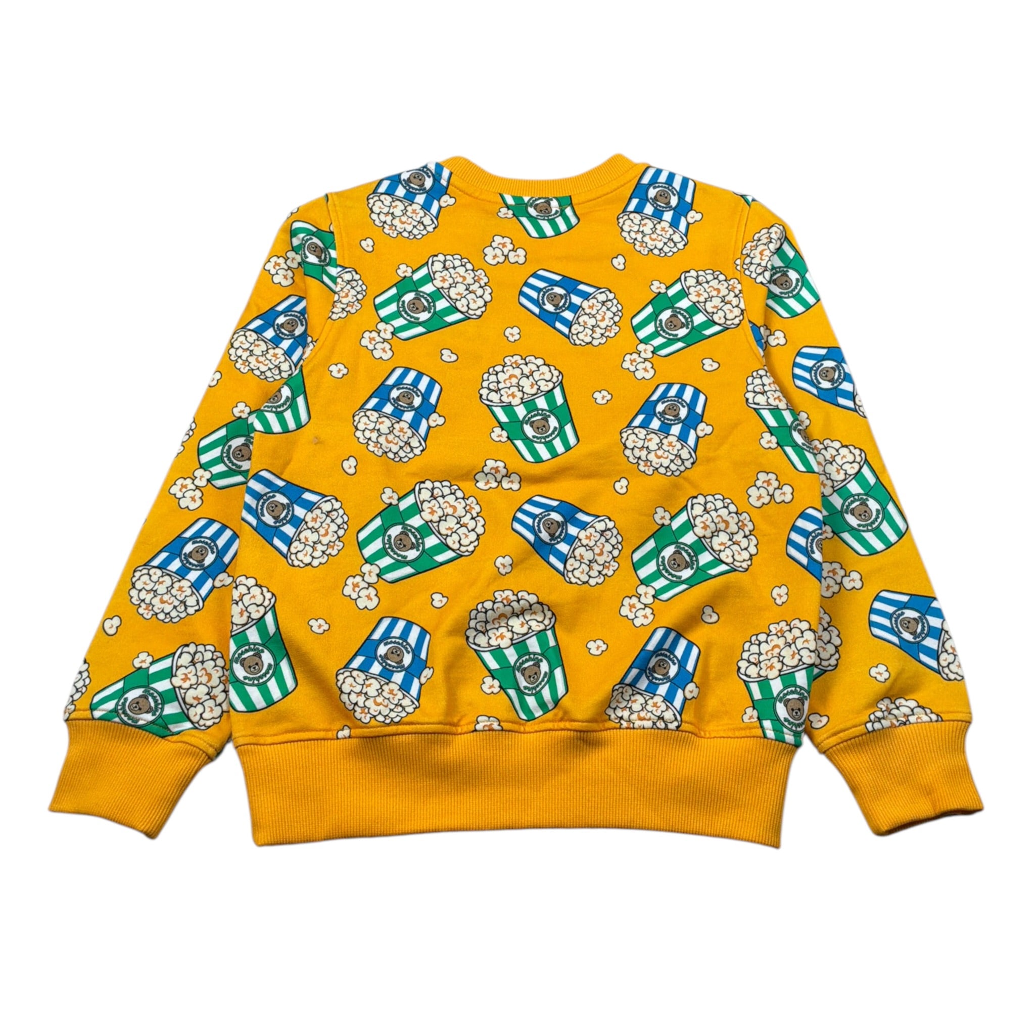 Moschino Felpa Chiusa Girocollo tinta unita Senape per Bambino HYF08V SENAPE MOSCHINO 