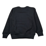 Moschino Felpa Chiusa Girocollo tinta unita con Logo Nero per Bambino HZF08V NERO MOSCHINO 