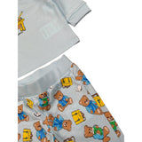 Moschino Completo 2Pz Shirt-Pantalone Azzurro per Neonato M5K02F AZZURRO MOSCHINO 