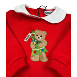 Moschino Tutina Manica Lunga tinta unita Rosso per Neonato M6Y037 ROSSO MOSCHINO 