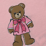Moschino T-Shirt tinta unita con Stampa Rosa per Neonata M7M047 ROSA MOSCHINO 