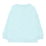 Moschino Felpa Chiusa Girocollo tinta unita con Logo Azzurro per Bambino M8F03QXJ AZZURRO MOSCHINO 