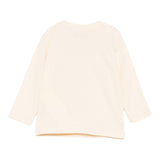 Moschino Shirt Girocollo tinta unita con Logo Beige per Neonato M9O00R BEIGE MOSCHINO 