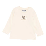 Moschino Shirt Girocollo tinta unita con Logo Beige per Neonato M9O00RX BEIGE MOSCHINO 