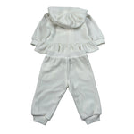 Moschino Completo 2 Pezzi Felpa-Pantalone In Ciniglia Panna per Neonata MAK03B PANNA MOSCHINO 